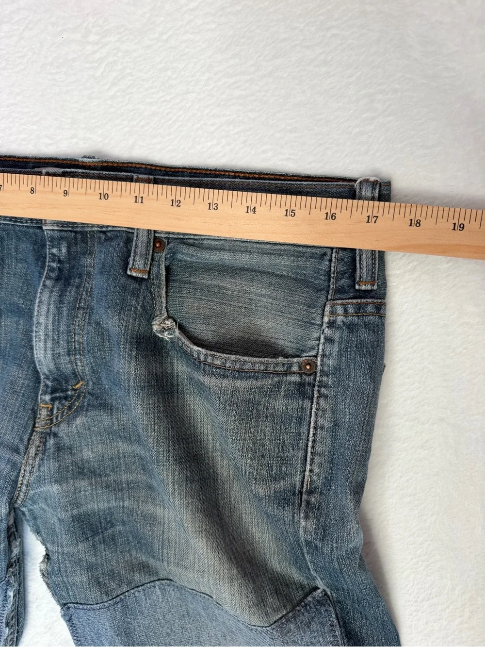 Levi's 569 Jean Double knee loose Patchwork 2010 Original Baggy Fit 32x34